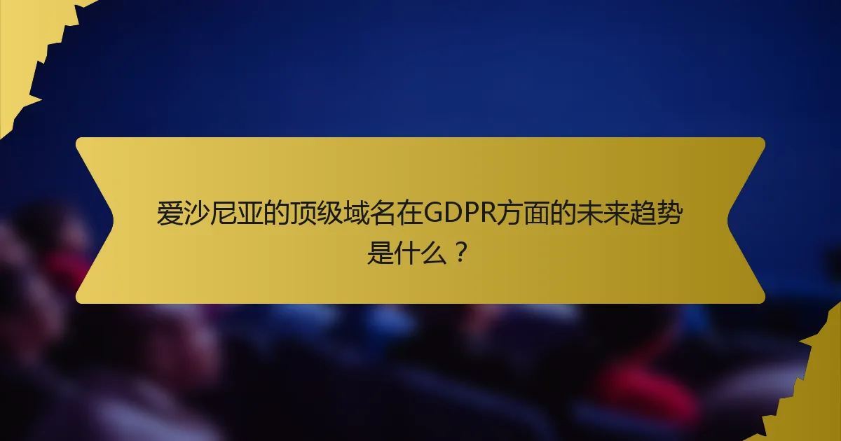 爱沙尼亚的顶级域名在GDPR方面的未来趋势是什么?